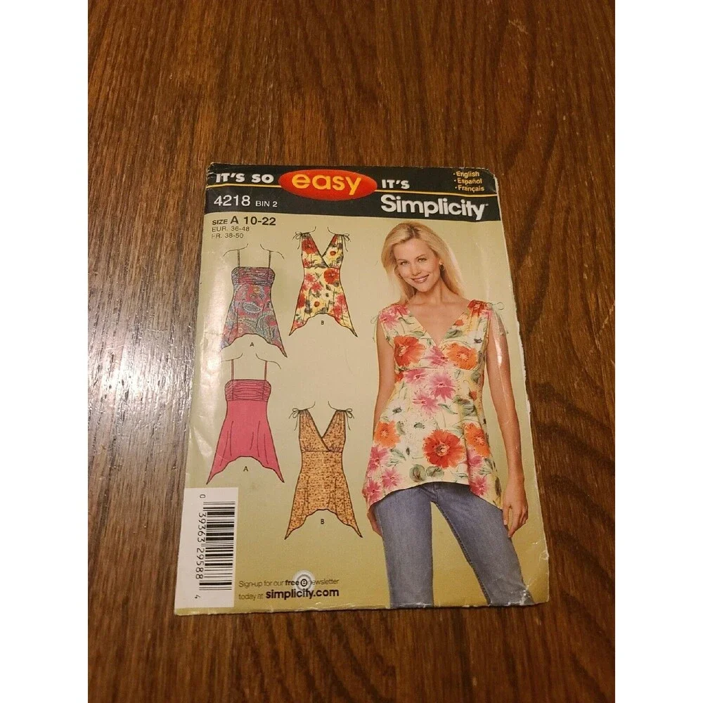 Simplicity 4218 Sewing Pattern 2006 EASY